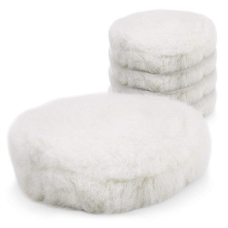 Voarge Lot de 6 peaux à polir 180 mm - Pour polisseuse