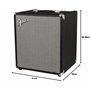 Fender Amplificateur Combo, pour Basse Rumble 100 V3, Haut-Parleur Eminence Special Design de 12", pour Les Bassistes de Tous Ni