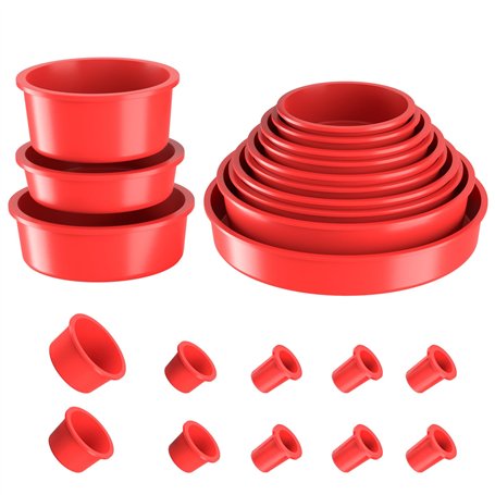 GODIAG Kit de 23 bouchons de bouchon pour détecteur de fuite de fumée et diverses ouvertures de canalisation automobile pour dét