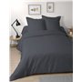 STOF - Drap Plat - Taille 300x240 cm - 100% Coton - Couleur Gris - Modèle Alicia - Qualité Exceptionnelle - Certifié Oeko-Tex -