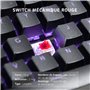 Onlan – CA-240 – Clavier Gamer étendu - 105 Touches – Mécanique Switch Rouge – Anti ghosting Complet N-Key Rollover– Rétro-éclai