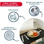 THERMOBABY - Assiette Creuse En Inox Pour Enfant - Léger, Durable - Facile À Nettoyer - Pratique Pour Les Repas Quotidiens - Idé
