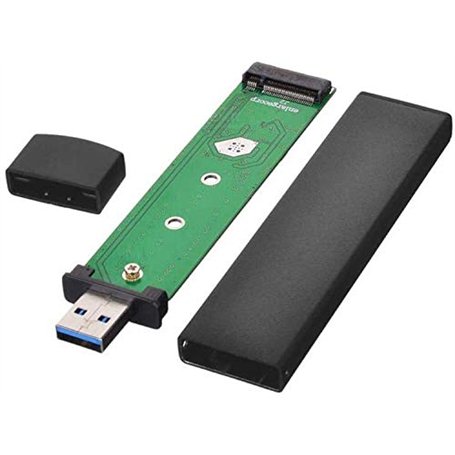 KALEA-INFORMATIQUE Clé USB boitier en Aluminium pour SSD M2 vers USB3 (USB 3.0 5G) pour SSD M2 de Type SATA Format 2230 2242 228