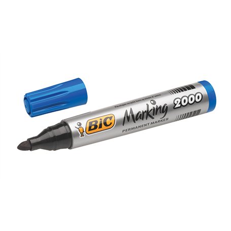 Bic 8209143 Marqueur Permanent Point Rond Bleu