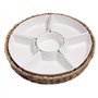 Table Passion - Service apéritif tressé 7 pièces 36 cm
