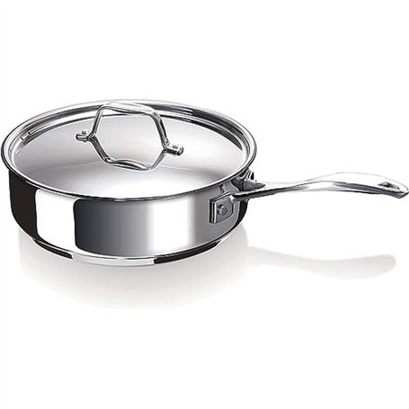 Bekaline 12065264 Chef Sauteuse + Couvercle en acier inoxydable 24 cm