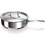 Bekaline 12065264 Chef Sauteuse + Couvercle en acier inoxydable 24 cm