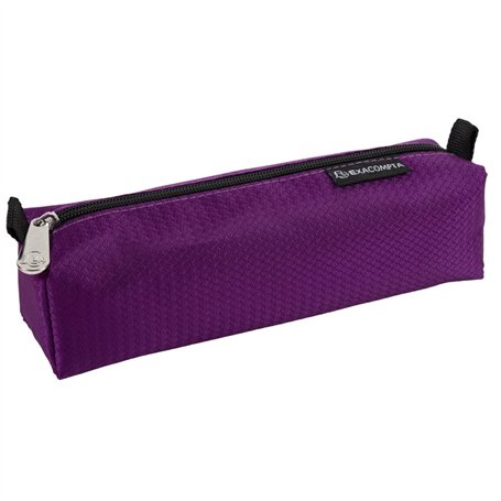 Exacompta - Réf. 52870E - 1 Trousse forme carrée Opak - fabriquée en polyester texturé - doublure en polyester - dimensions 22