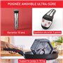 Tefal Ingenio Lot de 2 poêles 24/28 cm + poignée amovible, Induction, Acier inoxydable, Revêtement antiadhésif, Empilable, Compa