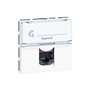 Prise RJ45 catégorie6 FTP Mosaic 2 modules - blanc