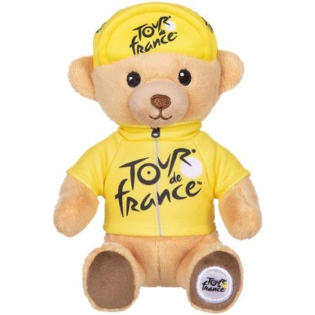 Peluche - GIPSY TOYS - Tour De France - OURS MAILLOT JAUNE 15 CM