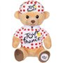 Peluche - GIPSY TOYS - Tour De France - OURS MAILLOT A POIS 15 CM