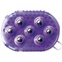 Gant Double Face étrille Et Massage - Violet
