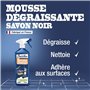 JACQUES BRIOCHIN - Mousse Dégraissante Cuisine -Savon Noir et Cristaux de Soude - Dégraisse - 99% d'Ingrédients d'Origine Nature