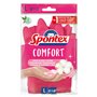 Spontex Comfort Lot de 12 paires de gants de ménage pour une protection et un confort optimaux Taille L