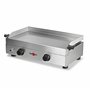 KRAMPOUZ Plancha Gaz SAVEUR - Plaque de Cuisson en Inox 64 x 33 cm - 3400 Watts - 2 Zones de Cuisson - 2 Brûleurs en Acier Inoxy