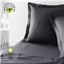 Taie d'oreiller - TODAY - 63 x 63 cm - Coton bio - Certifié oeko-Tex - Volant 5 cm