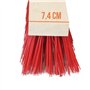 Linxor France ® Balai cantonnier en Bois - 32 cm - Rouge - Norme CE