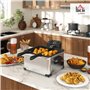 friteuse en acier inoxydable 2000 W avec panier à huile amovib