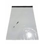 10 enveloppes plastique blanches opaques grand format 550 x 770 + 50 mm rabat pochettes d'expédition XXL 60 microns. Fine légère