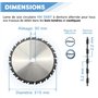 Lame de scie circulaire HM débit D. 315 x Al. 30 x ép. 3,2/2,2 mm x Z24 Alt + AR pour bois - Diamwood