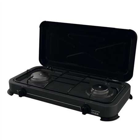 INCASA Réchaud à Gaz d'extérieur 2 Feux Camping-Car