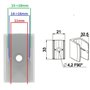 cyclingcolors Clip bloqueur de manivelle volet Roulant gris Support Guide Manette Plastique 15mm - 18mm Universel fenêtre Mur à