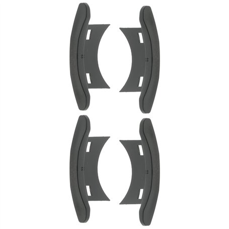 cyclingcolors 4x Embout guidage de lame de volet roulant en PVC noir Coulisse Maintien Treuil Fenêtre Store Ouverture Fermeture