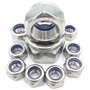 cyclingcolors 10x Ecrou Frein Hexagonal Acier Inoxydable A2 DIN 985 ISO 10511 Ecrous Hexagonaux Autobloquant Blocage Nylon pour