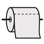 Bobine essuyage industriel 1000 formats - 2 plis - Chamois - 23,5x30cm - Ouate recyclée - Lot de 2