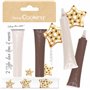 ScrapCooking - 2 Stylos Choco Marron et Blanc - Crayons Alimentaires Pâtisserie - Colorants Décoratifs Comestibles - Écrire & De