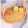 CADEAUX.COM - Planche à Découper Ovale Personnalisable en Bois - Mes petits amours - Idée Cadeau Personnalisé Avec Prénom et Mes