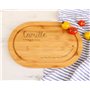 CADEAUX.COM - Planche à Découper Ovale Personnalisable en Bois - Mes petits amours - Idée Cadeau Personnalisé Avec Prénom et Mes