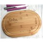 CADEAUX.COM - Planche à Découper Ovale Personnalisable en Bois - Mes petits amours - Idée Cadeau Personnalisé Avec Prénom et Mes