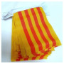 AZ FLAG - Guirlande Drapeau Catalogne - 4 Mètres Avec 20 Petits Drapeaux Catalan De 15x10 cm - Fanion 100% Polyester - 40g