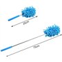 PARENCE.- Plumeau Microfibre Télescopique – Manche Extensible 25 à 75 cm | Tête Détachable Lavable | Attrape-Poussière pour Meub