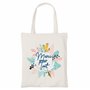 Zinello Design - Tote Bag en Coton Réutilisable avec Message 'Merci pour tout' – Sac Cabas Écologique Idéal pour Courses