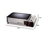 KEMPER - Plancha gaz portable 2300W plaque anti adhésive + 2 cartouches de gaz camping + Valise de transport