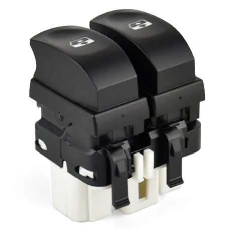 Bouton Interrupteur Commande de lève vitre avant gauche compatible pour Renault Clio III Modus Thalia II Twingo II OEM : 214943A