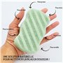 Eponge de Konjac Bio pour le corps associé au thé vert | Lot de 2 éponges pour le corps | Eponge végétale naturelle nettoyante…