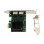 KALEA-INFORMATIQUE Carte PCIe contrôleur réseau 2.5G x2 LAN Gigabit Ethernet 2 Ports RJ45 Dual chipset Intel I226 SRKTU Support 