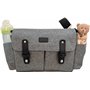 Calikids Sac organisateur poussette gris | tapis à langer offert | chic et pratique | nombreuses poches de rangement | pochettes