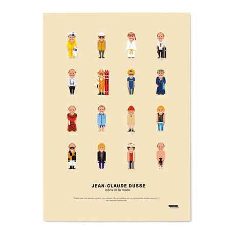 La Majorette À Moustache - Affiche Jean-Claude Dusse