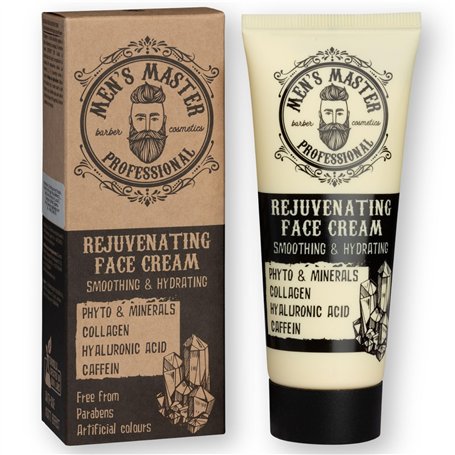 Men's Master Crème Visage Rajeunissant pour Homme | Crème Anti-rides pour le Visage | Enrichi en Collagène et en Acide Hyaluroni