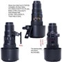 iShoot Collier d'objectif de rechange pour trépied compatible avec Nikon AF-S 70-200 mm f/2.8E FL ED VR, AF-S 500 mm f/5.6E PF E