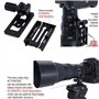 iShoot Collier d'objectif de rechange pour trépied compatible avec Nikon AF-S 70-200 mm f/2.8E FL ED VR, AF-S 500 mm f/5.6E PF E