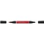 Faber-Castell PITT Marqueur double encre indienne Rouge écarlate profond