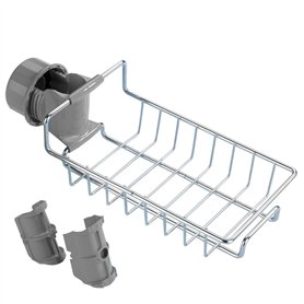 WENKO Maximex Etagère de Douche avec Support Universel | 1 Panier de Douche déporté | Barre Douche d16-25mm| Etagère Filaire| sa