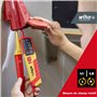 Wiha Testeur de tension et de continuité 12 - 1 000 V Courant Alternatif, VAT de CAT IV avec 2 piles AAA et affichage LED (45216