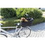 Trixie Panier pour vélo Long pour Porte-Bagages Larges Noir 29 x 49 x 60 cm